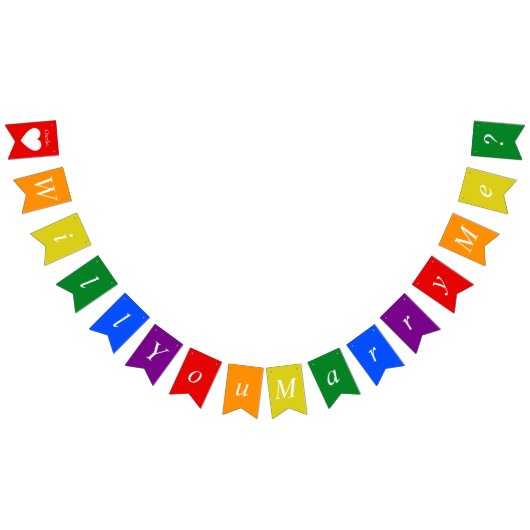 Aangepast voorstel LGBTQ zal je me regenboogstrale Vlaggetjes (Alle)