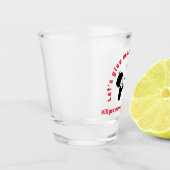 Aangepast voorstel voor huwelijk in liefde shot glas (Links)