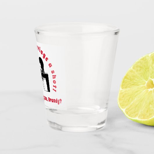 Aangepast voorstel voor huwelijk in liefde shot glas (Rechts)