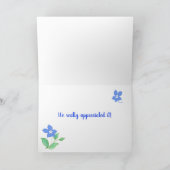 Aangepast voorzijde - Dank u voor de blauwe kaart (Binnen)