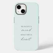 Aangepast vreedzaam denken Grateful Heart Case-Mate iPhone Case (Achterkant)