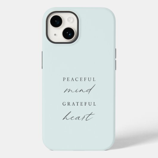 Aangepast vreedzaam denken Grateful Heart Case-Mate iPhone Case (Achterkant)