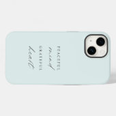 Aangepast vreedzaam denken Grateful Heart Case-Mate iPhone Case (Achterkant (horizontaal))