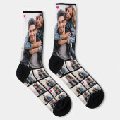 Aangepast Vriendin Fotoroze liefde Sokken (Rechts)