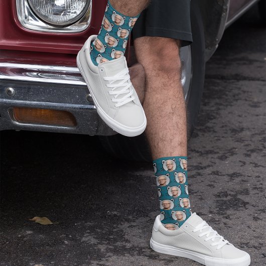 Aangepast Vriendin van Boyvriend Foto Kat Face Sokken