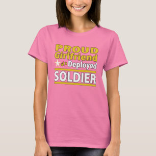 Aangepast Vriendin van een geïmplementeerd Soldaa T-shirt