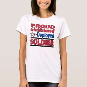 Aangepast Vriendin van een geïmplementeerd Soldaa T-shirt