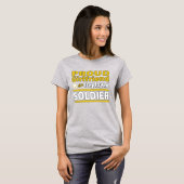 Aangepast Vriendin van een geïmplementeerd Soldaat T-shirt (Voorkant volledig)
