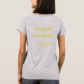 Aangepast Vriendin van een geïmplementeerd Soldaat T-shirt (Achterkant)