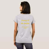 Aangepast Vriendin van een geïmplementeerd Soldaat T-shirt (Achterkant volledig)