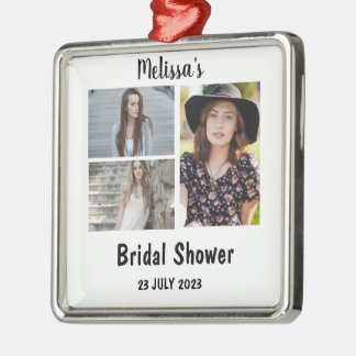 Aangepast Vrijgezellenfeest 3 Fotocollage Metalen Ornament