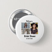 Aangepast Vrijgezellenfeest 3 Fotocollage Ronde Button 5,7 Cm (Voorkant /achterkant)