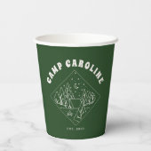 Aangepast vrijgezellenfeest kamp papieren bekers (Achterkant)