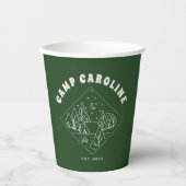 Aangepast vrijgezellenfeest kamp papieren bekers (Voorkant)