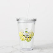 Aangepast Vrijgezellenfeest Lemon-waterverf Acryl Drinkbeker (Achterkant)