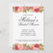 Aangepast Vrijgezellenfeest nodigt, Roze en Gold R Kaart (Voorkant)