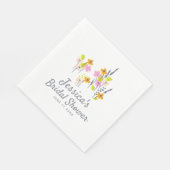 Aangepast Vrijgezellenfeest Rustieke Tuin Wildflow Servet (Hoek)