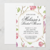 Aangepast Vrijgezellenfeest uitgenodigd, Waterverf Kaart (Voorkant / Achterkant)