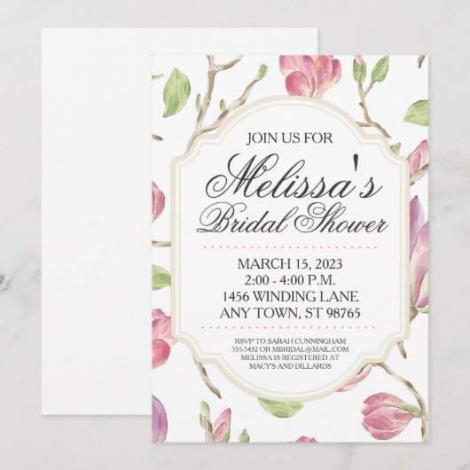 Aangepast Vrijgezellenfeest uitgenodigd, Waterverf Kaart (Voorkant / Achterkant)