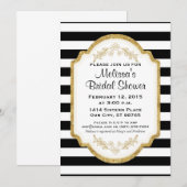 Aangepast Vrijgezellenfeest Uitnodigen, Zwarte Str Kaart (Voorkant / Achterkant)