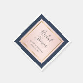 Aangepast Vrijgezellenfeest van Navy Blue Blush en Servet (Hoek)