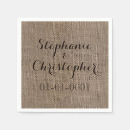 Aangepast Vrijgezellenfeest voor driekleurig wedde Servet