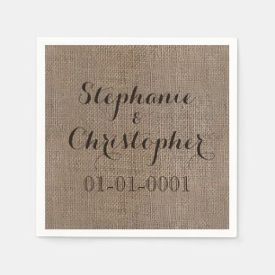 Aangepast Vrijgezellenfeest voor driekleurig wedde Servet