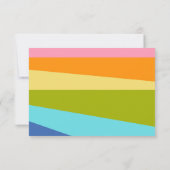 Aangepast Vrijgezellenfeest voor heldergeometrisch Bedankkaart (Achterkant)