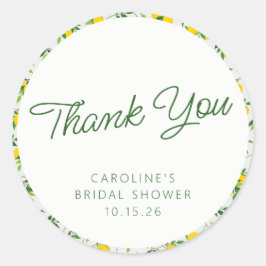 Aangepast Vrijgezellenfeest voor het Citroenfruitp Ronde Sticker