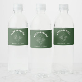 Aangepast vrijgezellenfeestje waterfles etiket