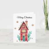 Aangepast, Vrolijk Kerstfeest Magisch Snoepgoed Hu Feestdagen Kaart (Voorkant)