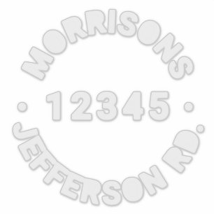 Aangepast vuilnisafval recyclingafval Adres nummer Sticker