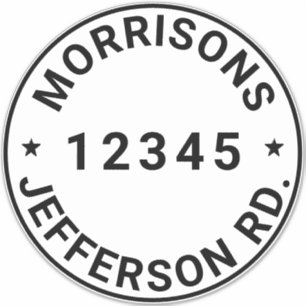 Aangepast vuilnisafval recyclingafval Adres nummer Sticker