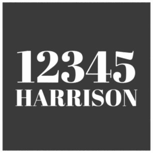 Aangepast vuilnisafval recyclingafval Adres nummer Sticker