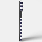 Aangepast vun Navy Blue White Stripe Coral Blush P Case-Mate iPhone Case (Achterkant / Rechts)