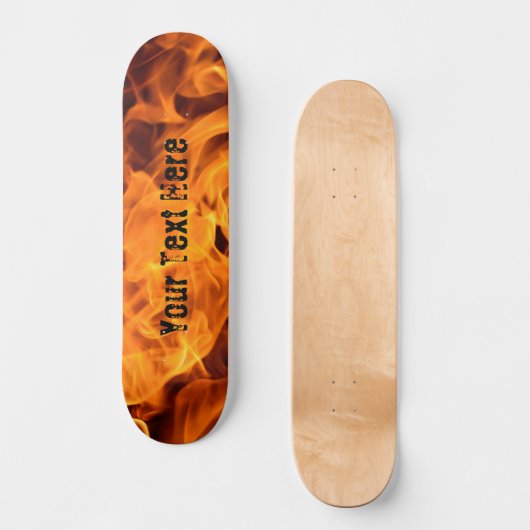 Aangepast vuur. Vlamjes Schaats Doordenskateboard/ Persoonlijk Skateboard (Voorkant)