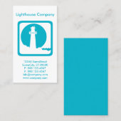 aangepast vuurtorenbedrijf visitekaartje (Voorkant / Achterkant)