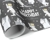 Aangepast waar de wilde dingen een gelukkige dag z cadeaupapier (Rol Hoek)