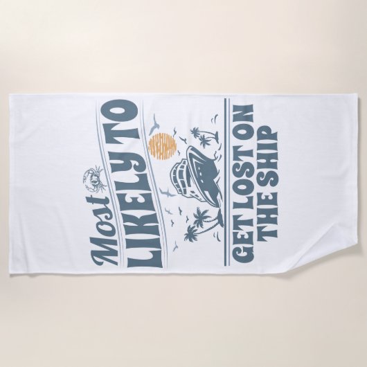 Aangepast Waarschijnlijk meest geschikt voor cruis Strandlaken (Voorkant)