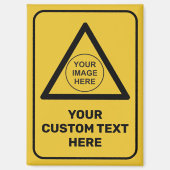 Aangepast waarschuwingsdriehoeksbord magneet (Voorkant)