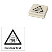 Aangepast waarschuwingsdriehoeksbord rubberstempel (Gestempeld)