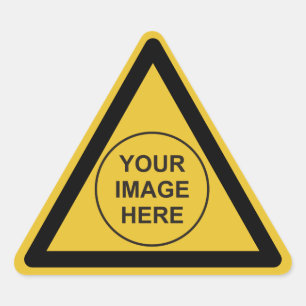 Aangepast waarschuwingsdriehoeksbord sticker