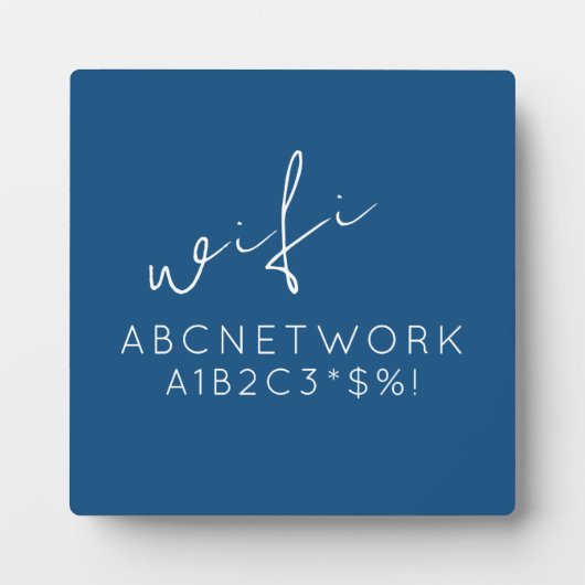 Aangepast wachtwoord voor WiFi-verbinding, Teken b Fotoplaat (Voorkant)