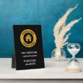 Aangepast wachtwoord voor zakelijke Logo WiFi-netw Fotoplaat (Zijkant)