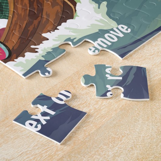 Aangepast, wandelings in het wandelschip dat hoge  legpuzzel (Zijkant)