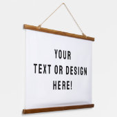 Aangepast wandtapijt met houten bovenkant - gepers hangend wandkleed (Gebogen)