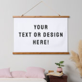 Aangepast wandtapijt met houten bovenkant - gepers hangend wandkleed (Slaapkamer)