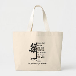 Aangepast WANNEER DE ROOTS DIEP Inspirerend ZIJN Grote Tote Bag
