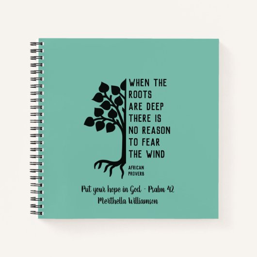 Aangepast WANNEER DE ROOTS DIEP PRAKTIJK ZIJN Notitieboek (Voorkant)
