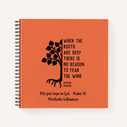 Aangepast WANNEER DE ROOTS DIEPGAAN Notitieboek (Voorkant)